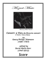 Concert: a Viola da Braccia concert 2 Violini, Viola e Basso Orchestra sheet music cover